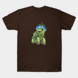 Turtle flower hat T-Shirt